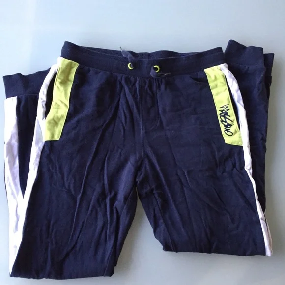 MOSSIMO boys track pants WIDE WORLD boys sweatpants sz 12 grey blue green red - Picture 7 of 14